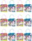 Tiny Mills Unicorn Party Favor Bags Treat Bags with Handles, Unicorn Rainbow Pink Blue Candy Bags Goodie Bags for Birthday Party, Party Supply Decoration, 12 Pack